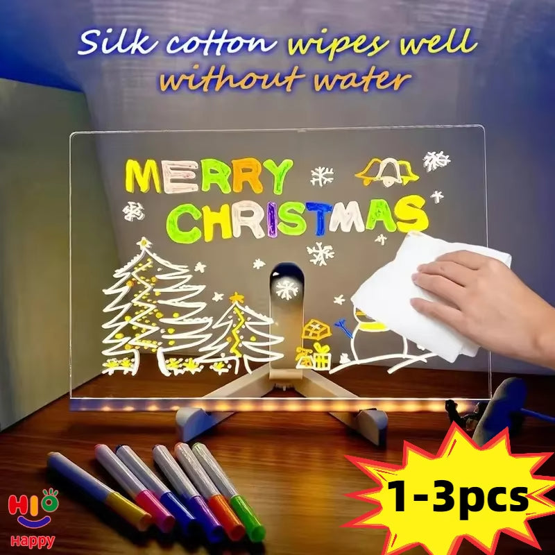 Acrylic Note Board with Color Light